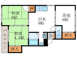 パレシオンカツラの物件間取画像